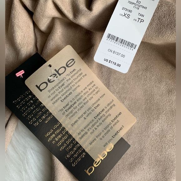 NWT! Bebe Erin Faux Suede Dress - Picture 4 of 10